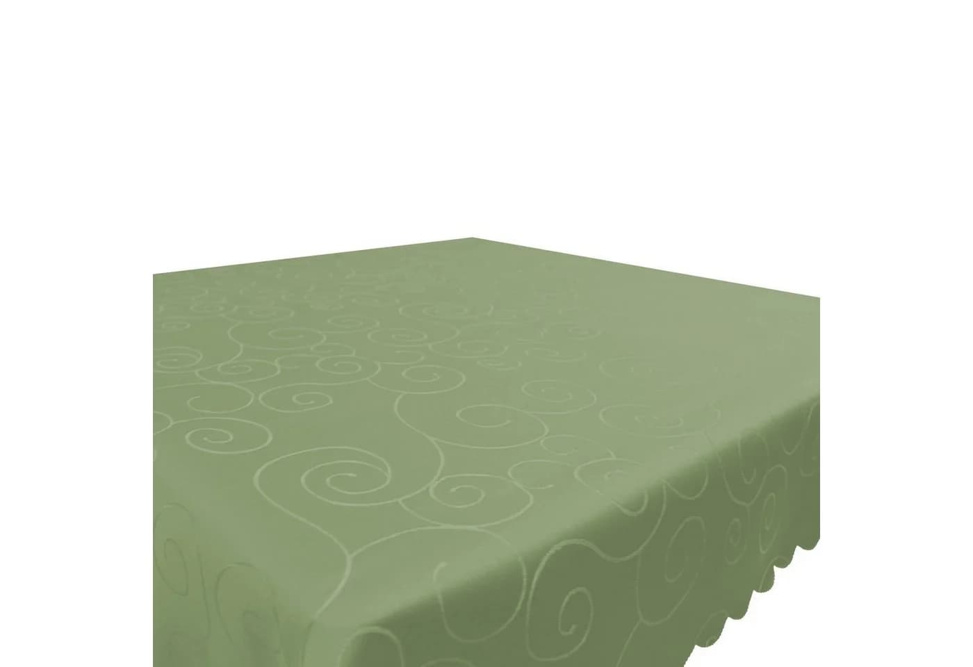 Haus und Deko Tischdecke Damast Circle Struktur Grün Bügelfrei - Bild 5