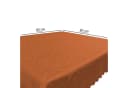 Haus und Deko Tischdecke Damast Terracotta Circle Struktur Bild 3