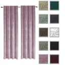 Haus und Deko Gardine Vorhang 2er Set Kräuselband Verdunkelung 140x245 cm Samt blickdicht Bild 1