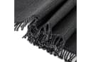Haus und Deko Tischdecke Schwarz PVC Outdoor Wetterfest mit Fransen Bild 1