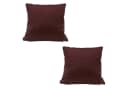 Haus und Deko Kissenbezug 2er Set Samt Rot 40x40 50x50 Bild 2
