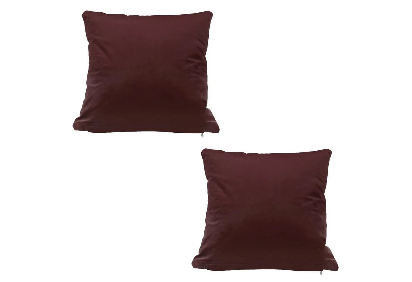 Haus und Deko Kissenbezug 2er Set Samt Rot 40x40 50x50 - Bild 2