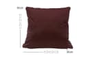 Haus und Deko Kissenbezug 2er Set Samt Rot 40x40 50x50 Bild 3