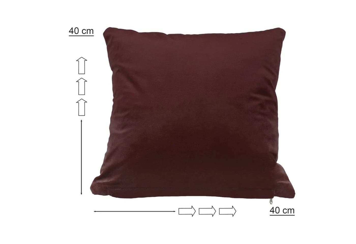 Haus und Deko Kissenbezug 2er Set Samt Rot 40x40 50x50 - Bild 3