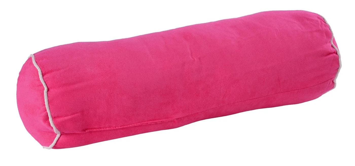 Haus und Deko Nackenrolle Pink mit weißen Rändern - Bild 2
