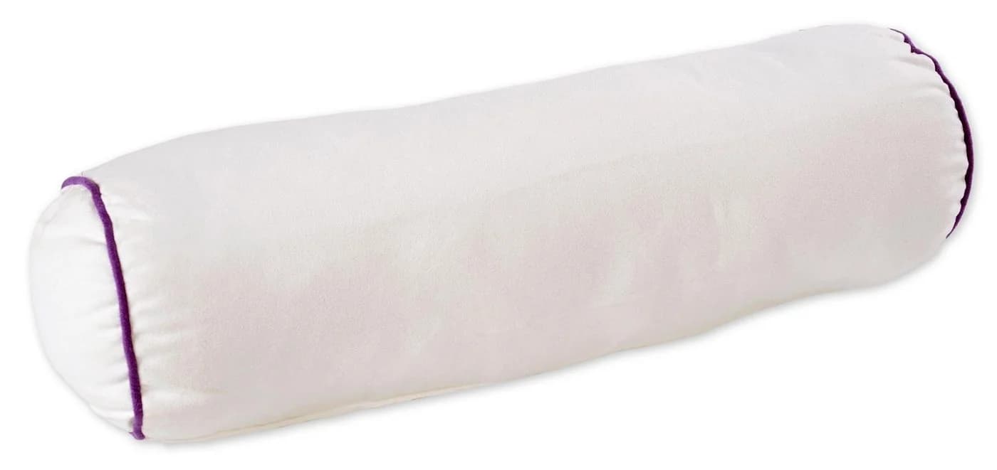 Haus und Deko Nackenrolle Weiß/Lila Polyester - Bild 2