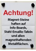 TimeTEX Dekomagnet Magnetische Steine Schwarz 20 Stück Bild 1