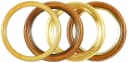 Bilderrahmen Neumann Rundrahmen Gold Massivholz mit Glas Bild 2