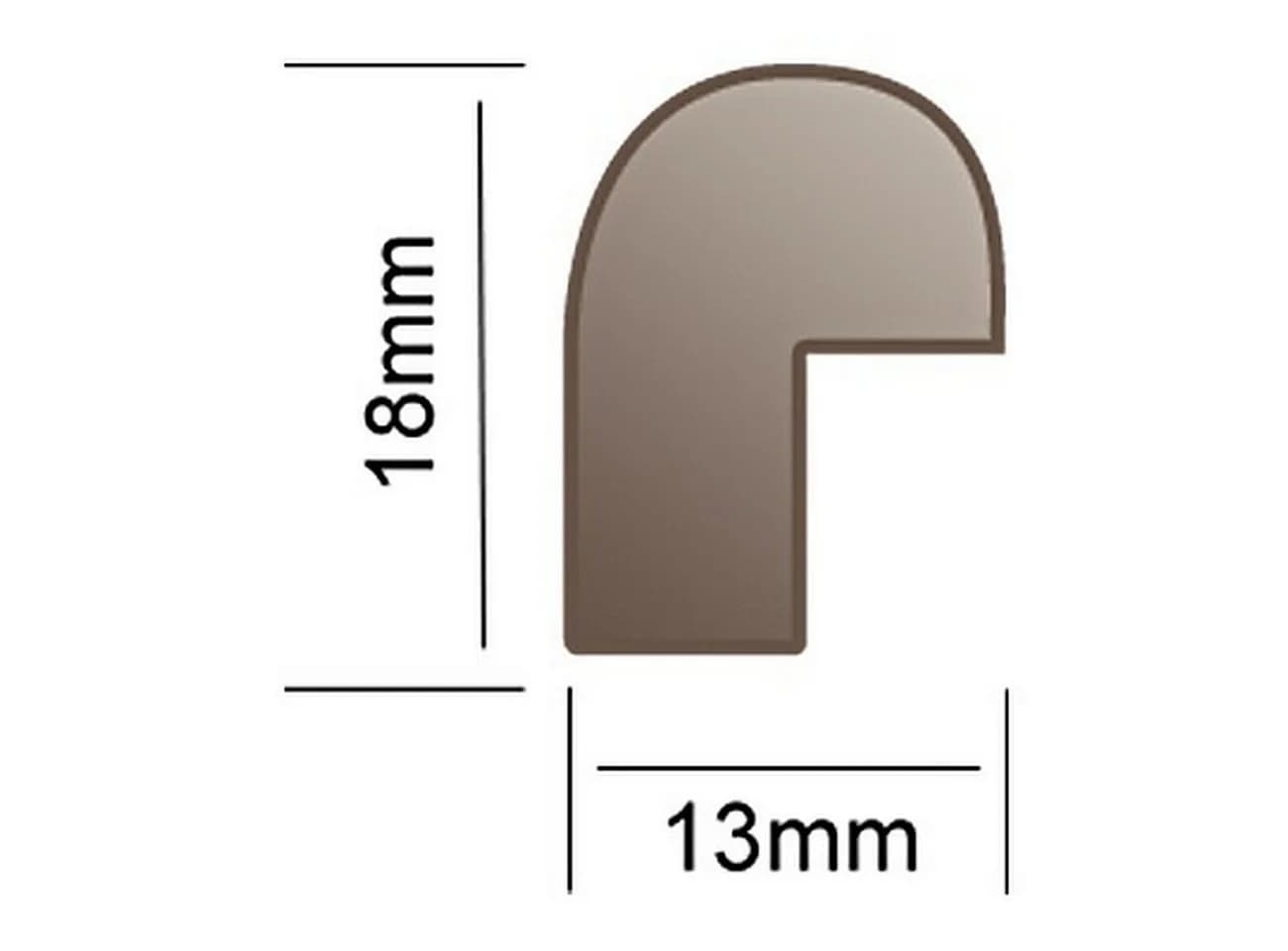 Bilderrahmen Neumann Rundrahmen Gold Massivholz mit Glas - Bild 4