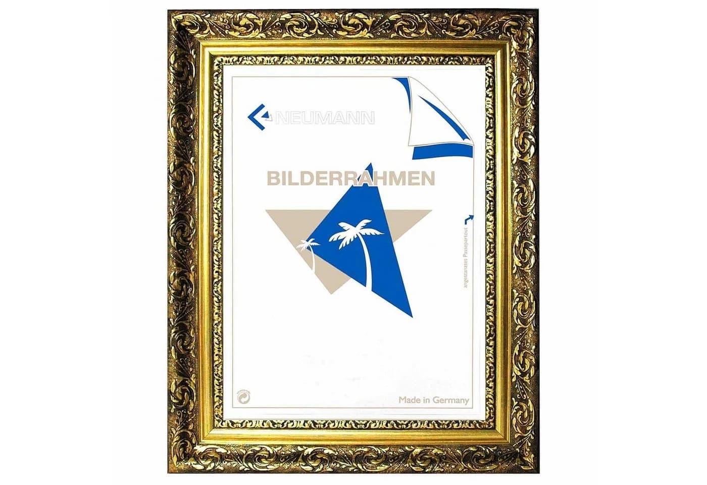 Bilderrahmen Neumann Barockrahmen gold fein verziert 840 ORO - Bild 3
