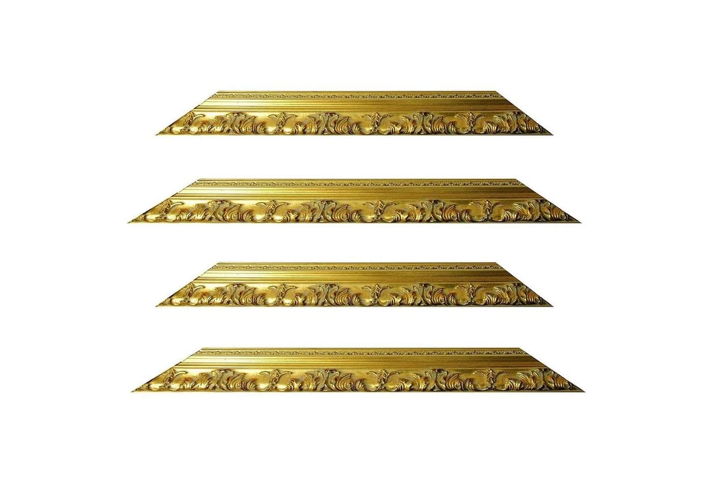 Bilderrahmen Neumann Barockrahmen Gold Massivholz fein verziert - Bild 4