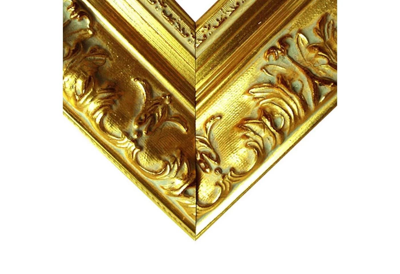Bilderrahmen Neumann Barockrahmen Gold Massivholz fein verziert - Bild 5