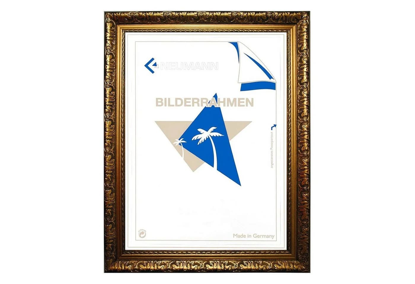Bilderrahmen Neumann Barockrahmen Gold Fein Verziert 335 ORO - Bild 3