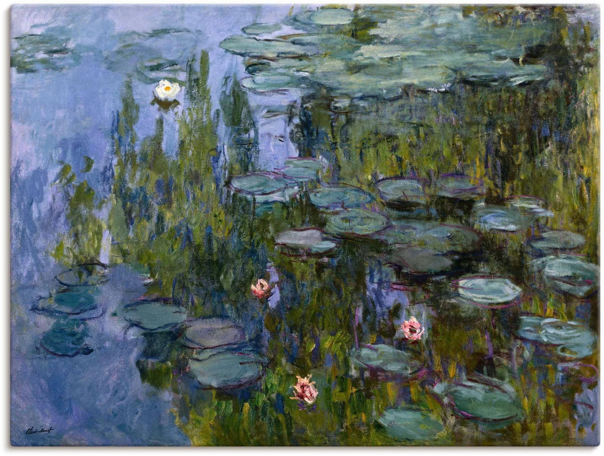 Artland Seerosen (Nympheas) 1918/1921 Leinwandbild Blumen