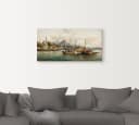 Artland Wandbild Handelsschiffe vor Hagia Sophia, Boote & Schiffe Leinwandbild Bild 3