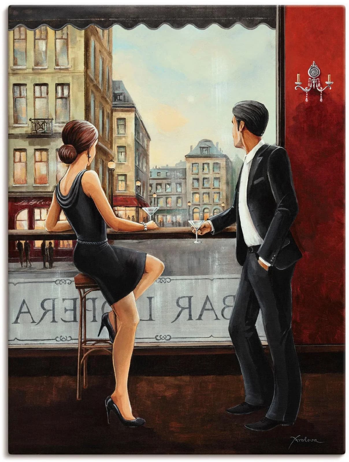 Artland Wandbild Bar, Bar & Lounges (1 St), als Alubild, Leinwandbild, Poster in verschiedenen Größen