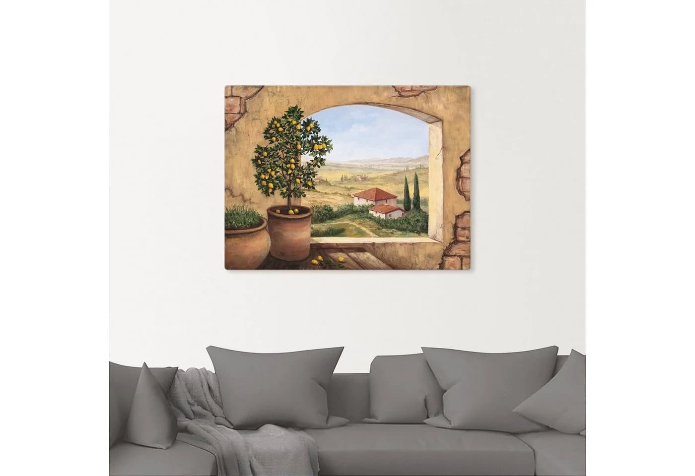 Artland Wandbild Fenster in der Toskana Alubild - Bild 3