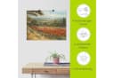 Artland Wandbild Weg am Mohnfeld Leinwand Poster Grün Bild 5