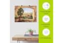 ARTLAND Wandbild Fenster in der Toskana Beige 40x30cm Bild 5