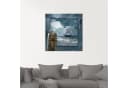 Artland Glasbild Maritime Collage Segelschiff Blau Bild 3
