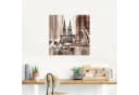 Artland Glasbild Köln Skyline Collage VI Modernes Motiv Bild 2