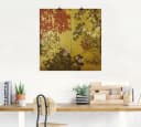 Artland Wandbild Japanischer Wandschirm 18. Jahrhundert Pflanzen Leinwandbild Bild 1