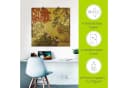 Artland Wandbild Japanischer Wandschirm 18. Jahrhundert Pflanzen Leinwandbild Bild 4