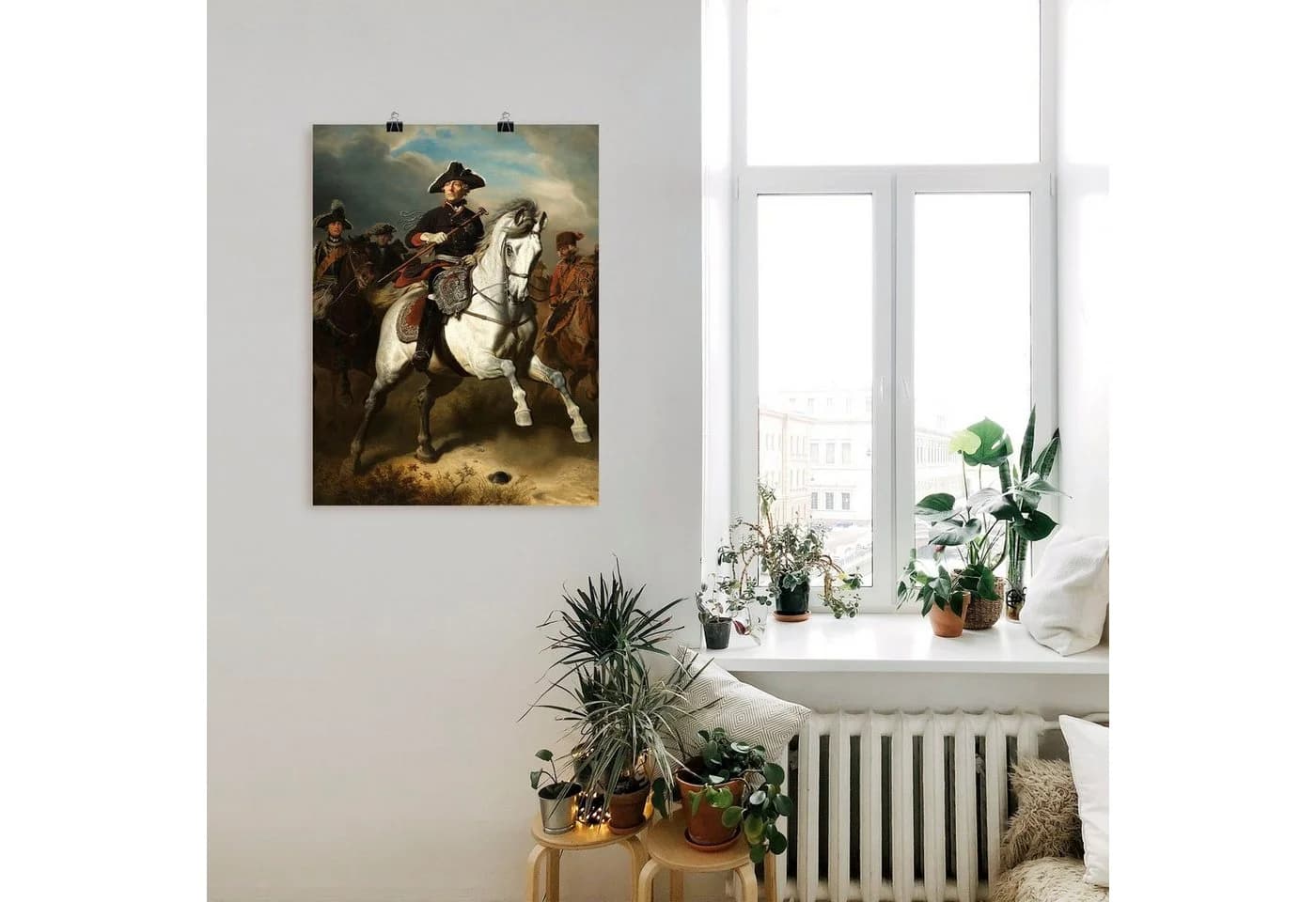 Artland Wandbild Friedrich der Große zu Pferde Leinwand Poster Bunt - Bild 3