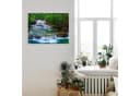 Artland Wandbild Tiefen Wald Wasserfall Leinwand Poster Bild 3