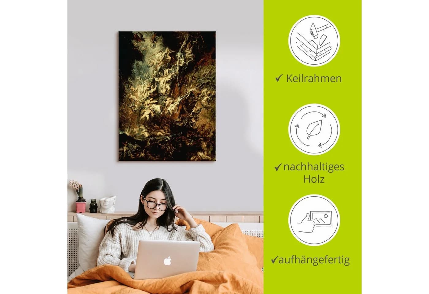 Artland Leinwandbild Höllensturz der Verdammten I Rubens - Bild 5