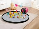 Livarno Aufbewahrungskorb mit Spieldecke Rosa 3-in-1 Organizer Bild 4