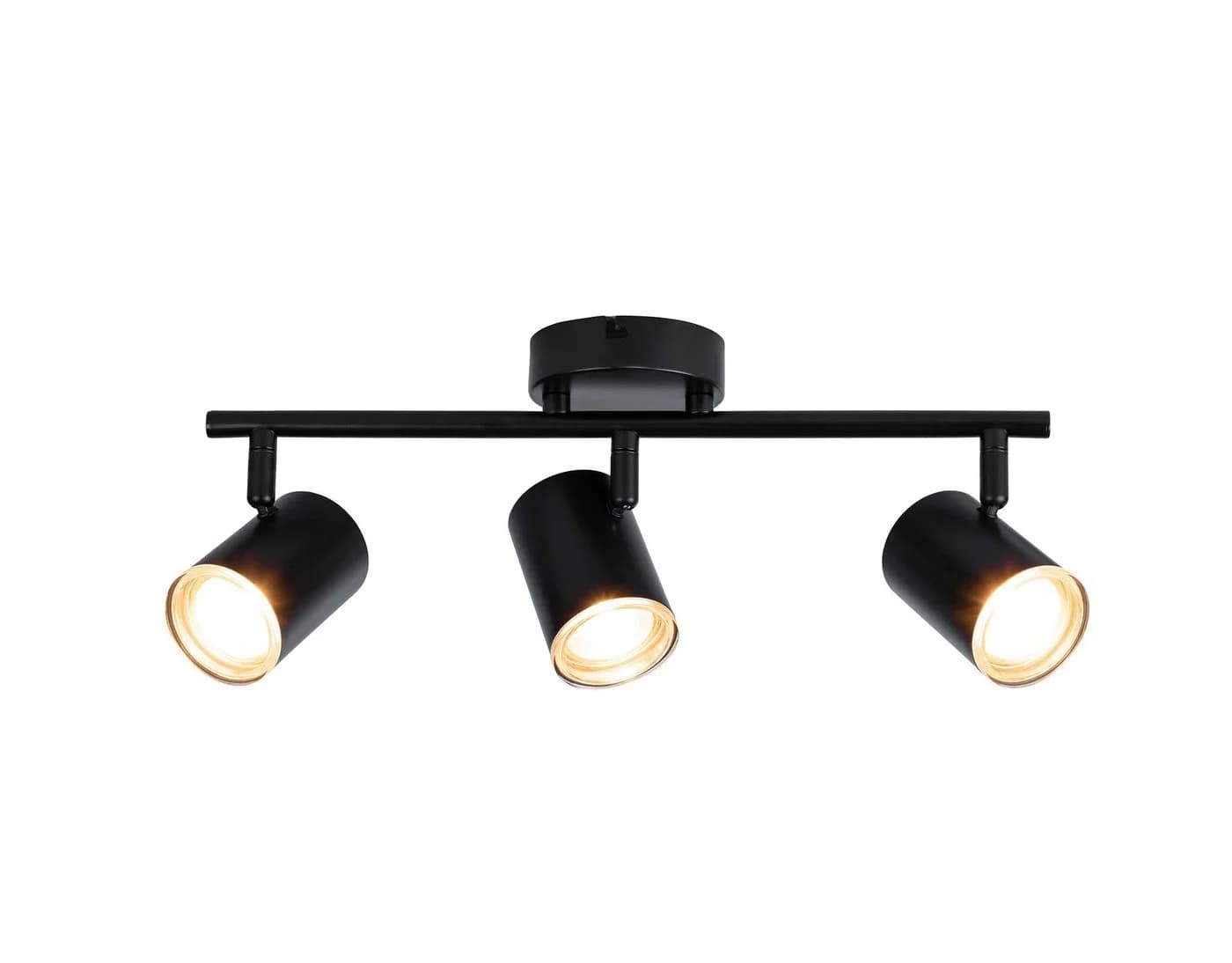 Livarno home LED-Badleuchte 3 dreh- und schwenkbare Spots schwarz