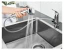 Parkside Küchenarmatur Einhebel-Spültischarmatur Hochglanz Silber mit Handbrause Bild 4