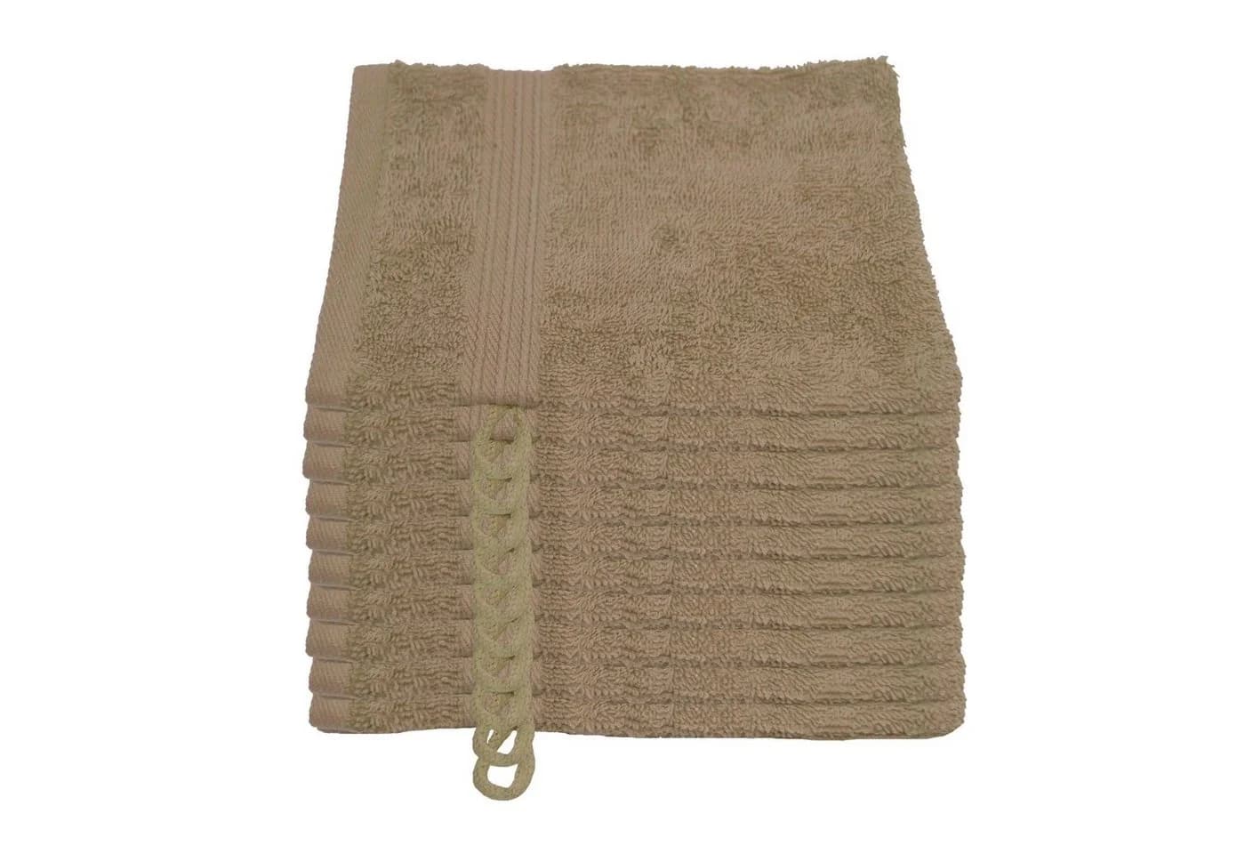 Julie Julsen Waschhandschuh 10-Stk. Pastell Beige 15 x 21 cm