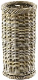 Kobolo Schirmständer Rattan Grau Bild 2