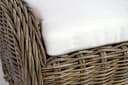Kobolo Sitzwürfel CARDIFF Rattan Hocker Grau Bild 4