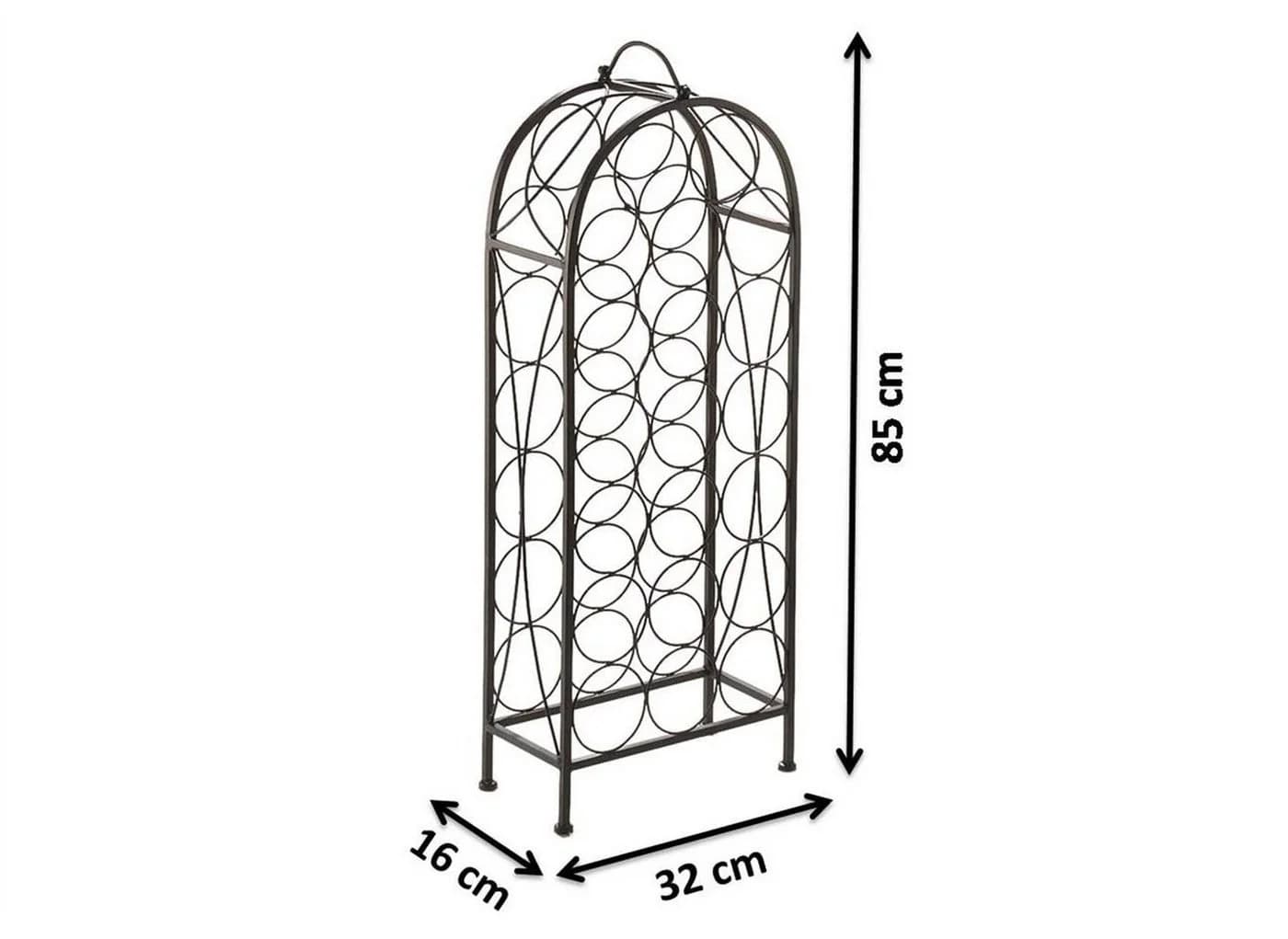 Kobolo Weinregal BOW für 20 Flaschen Metall braun - Bild 4