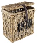 Kobolo Aufbewahrungskorb Rattan Kubu Grau mit Deckel Bild 2