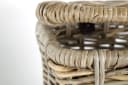 Kobolo Aufbewahrungskorb Rattan Kubu Grau mit Deckel Bild 5
