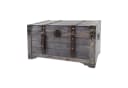 Kobolo Truhe KUBA Grau Holz Antik-Look Bild 2