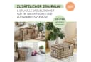 Kobolo Rattan Sitztruhe Grau Kubu mit Griffen Bild 1