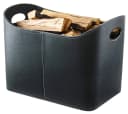 Kobolo Kaminholzkorb Holztrage Schwarz Kunstleder Bild 2