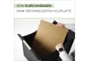 Kobolo Kaminholzkorb Grau Filz mit Holzgriffen Bild 5