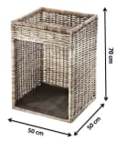 Kobolo Kaminholzkorb Kaminholzständer aus Rattan Bild 3