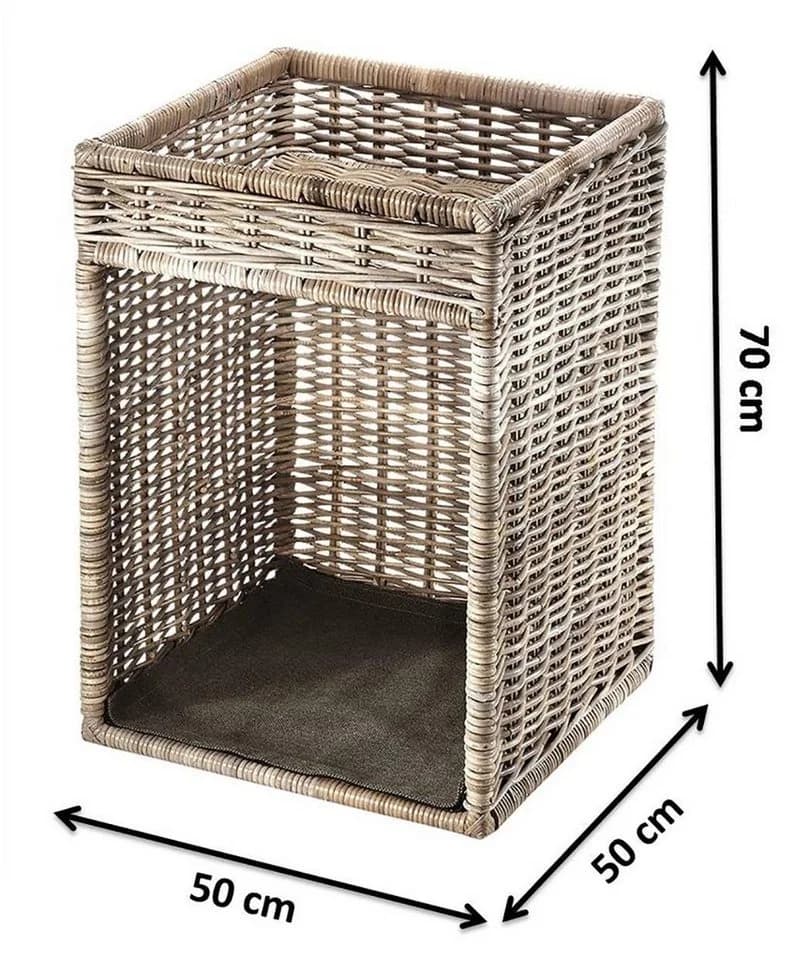 Kobolo Kaminholzkorb Kaminholzständer aus Rattan - Bild 3