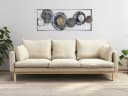 Kobolo Wandbild Metallbild 3D BLOSSOM Anthrazit Silber Bild 1