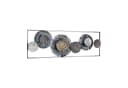 Kobolo Wandbild Metallbild 3D BLOSSOM Anthrazit Silber Bild 2