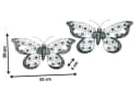 Kobolo Wandschmuck Schmetterling 2er Set Grau Metall Bild 3