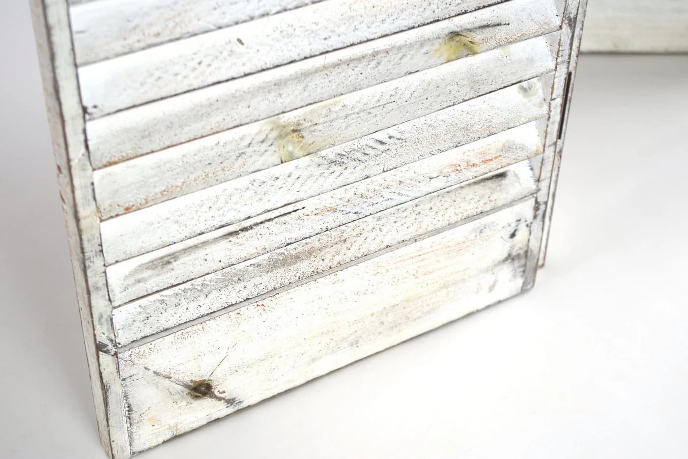 Kobolo Tischparavent Fenstersichtschutz White-Washed 90x81 cm - Bild 3