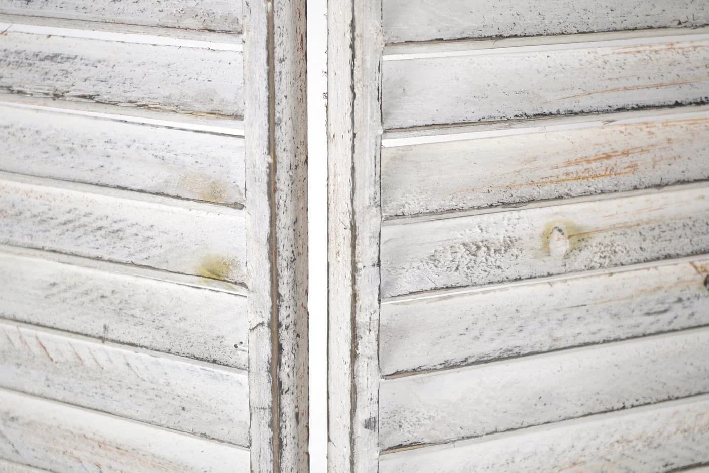 Kobolo Tischparavent Fenstersichtschutz White-Washed 90x81 cm - Bild 4